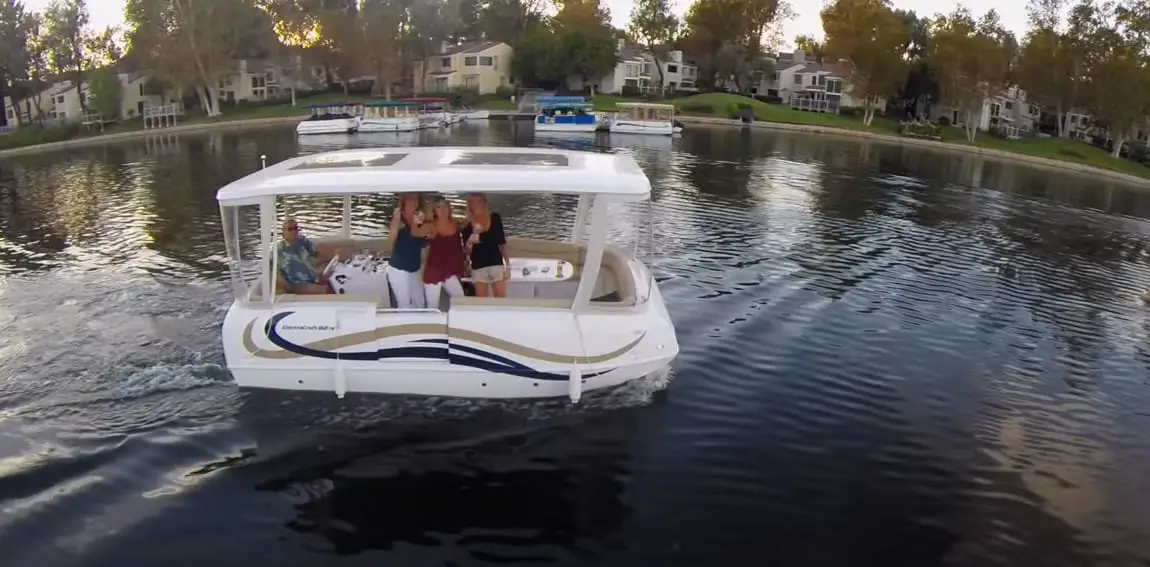 ElectraCraft Outboard Pontoon Boat 162TR Electric ElectraCraft Outboard Pontoon Boat 162TR Electric