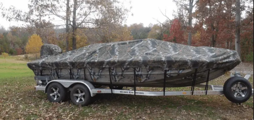 camo jon boat covers