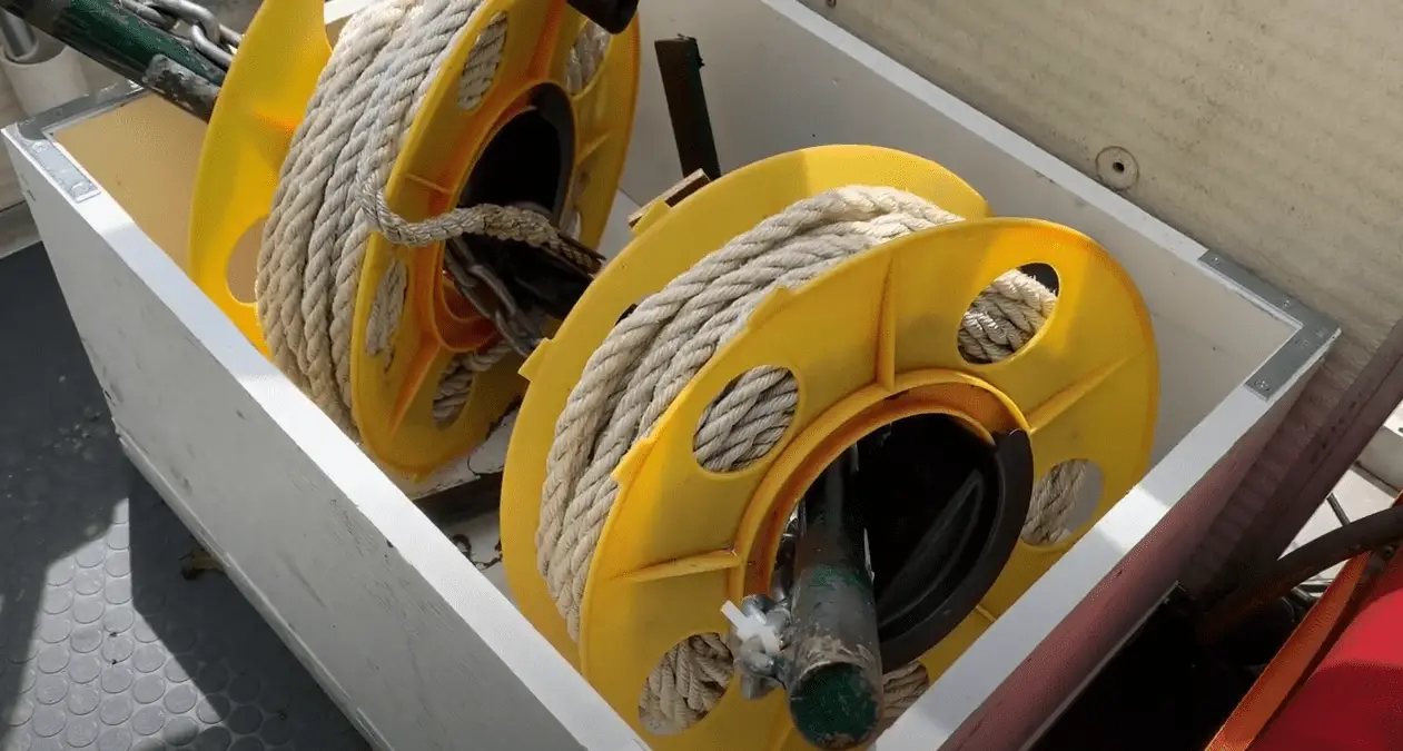 storage hack for anchor ropes storage hack for anchor ropes