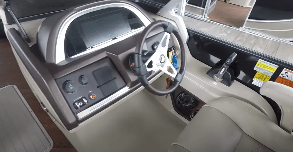 pontoon boat steering wheels
