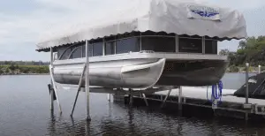 pontoon boat lift conversion