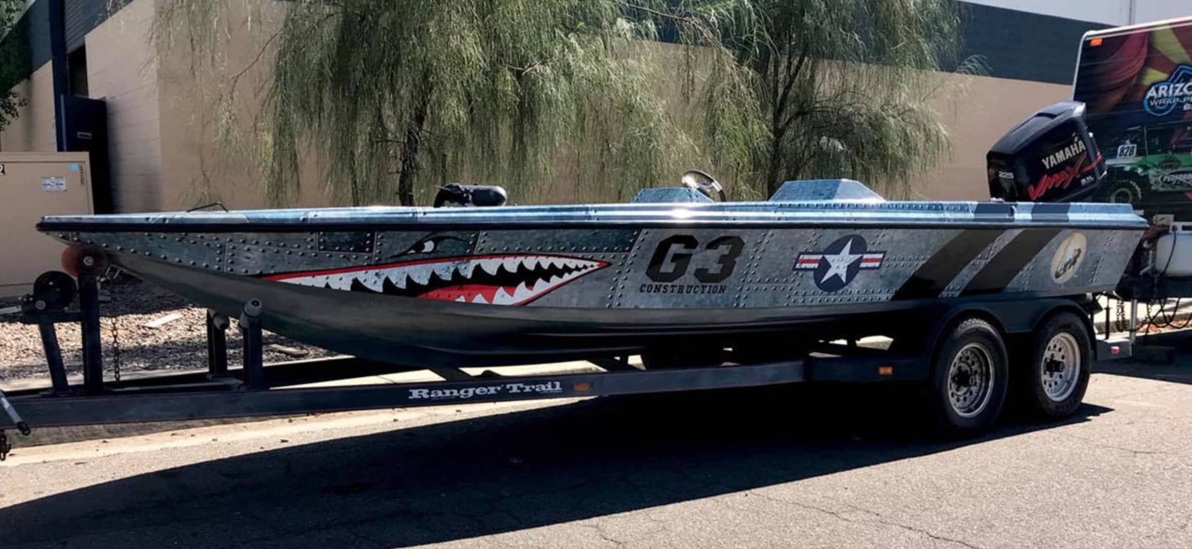 Military Style Boat Wrap Military Style Boat Wrap